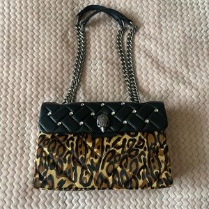 Kurt Geiger London Kensington Crossbody in Leopard & Black